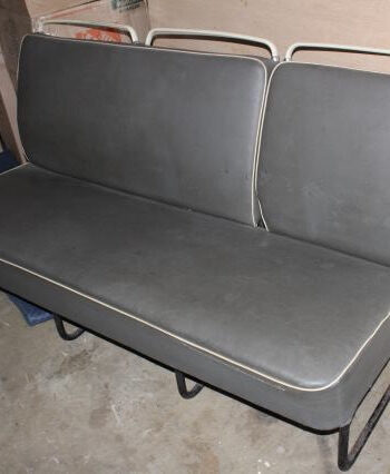 1963-64 Gray With White Piping Full Width Middle Seat Cover RHD