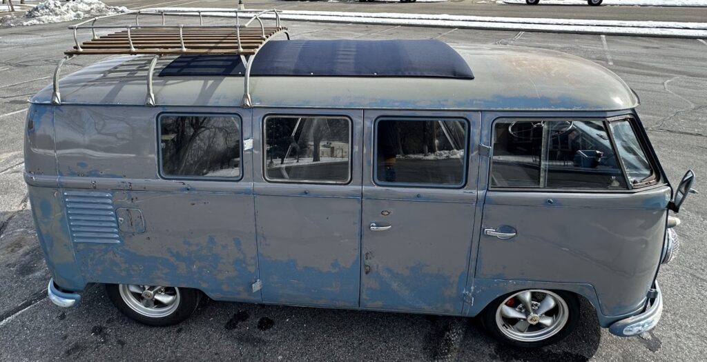 Vw Bus Rear Canvas 1952-67 Blue VW Bus Ragtop Canvas Covers – Deutsch Polster