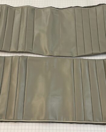 1961 Deluxe Blue Gray & Dark Gray Humpback Bench Front Seat Covers